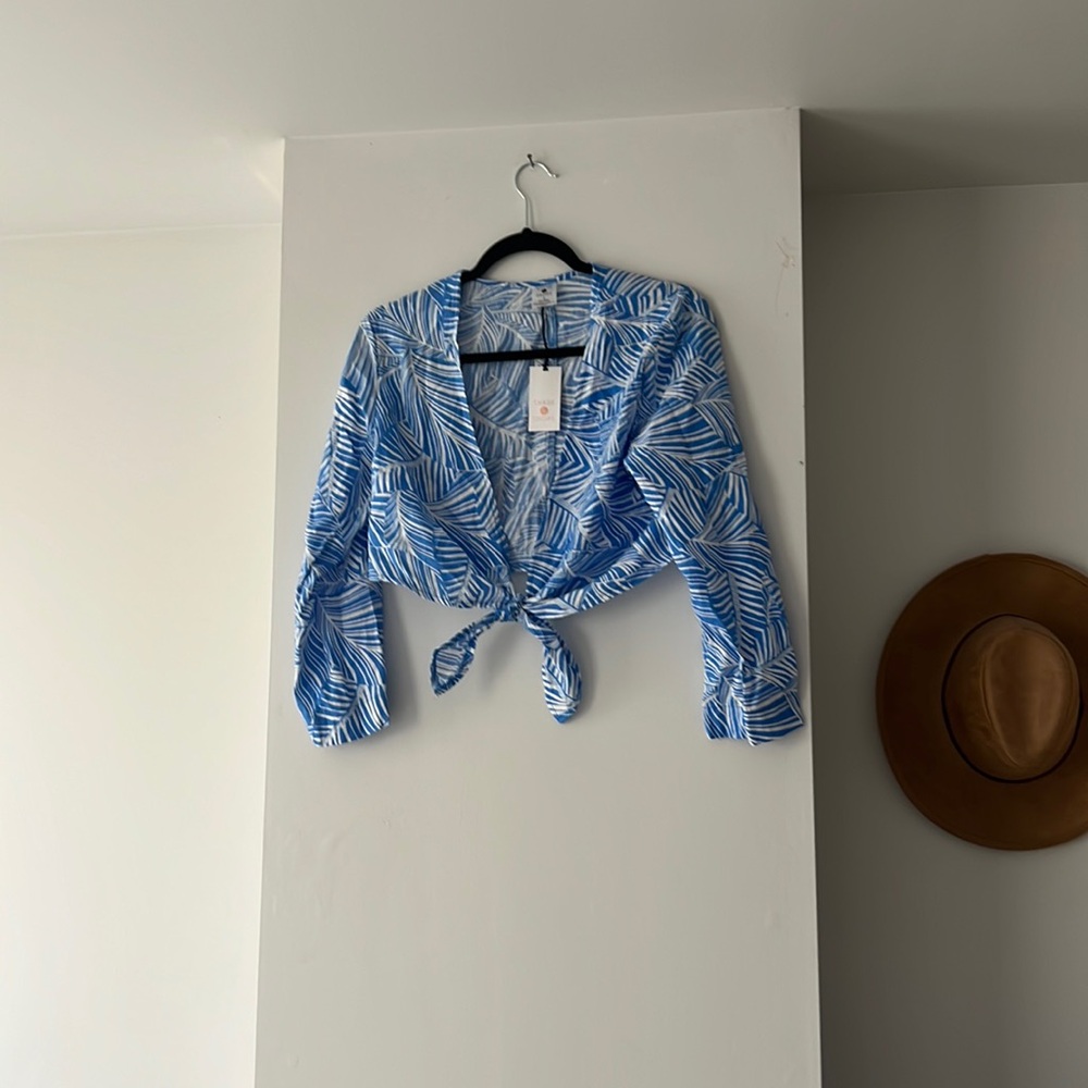 Summer Tie Front Crop Top